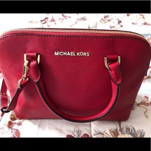 RED Michael Kors cross body bag with top handles